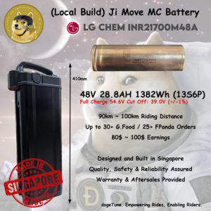 48v 28.8ah LG 21700 Li-ion Battery Pack For Ji-Move MC