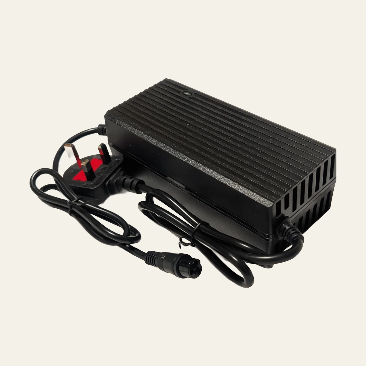 Battery charger with GX16 connector lead