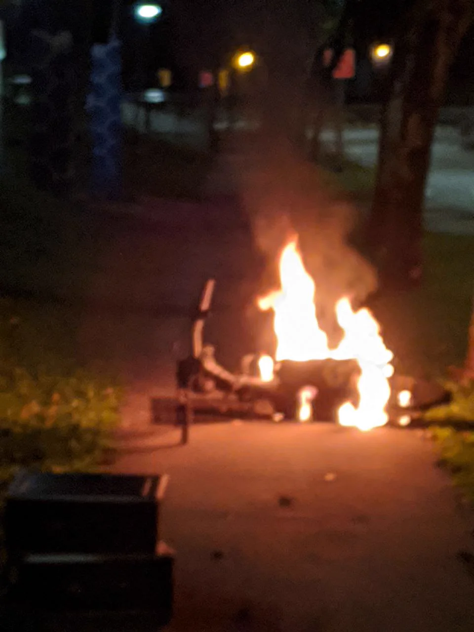 Battery fire? You got about one minute