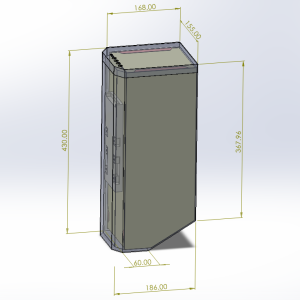 Standard CRF250 supplied annotated CAD model, first three-quarter view; not a finished-pack measurement