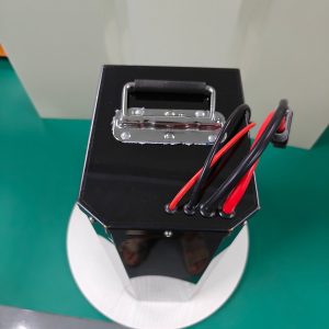 Standard CRF250 case top and chrome handle with attached red and black leads