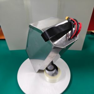 Shortened CRF250 case top with webbing carry strap, cable exits and attached connectors