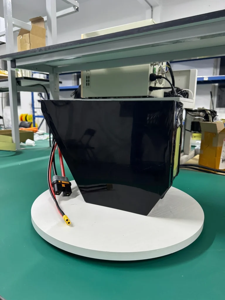 Finished Fiido 20S12P battery, front view