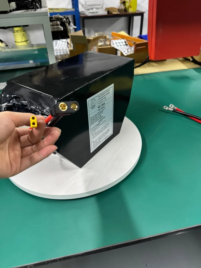 Finished 2026 Fiido 96V battery with its connector