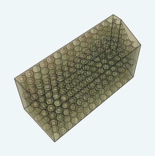 DogeTune Builder 3D view of the Light Bee pack with the wrap and cells shown see-through