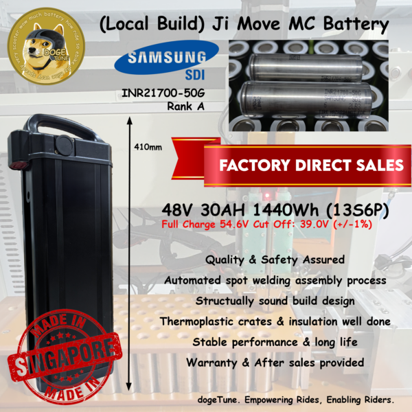 48v 30ah Samsung 21700 Li-ion Battery Pack For Ji-Move MC